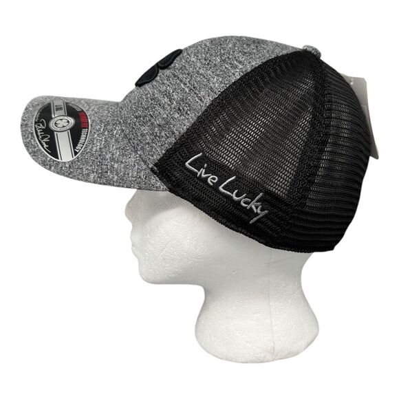 Black Clover Live Lucky Black Gray Memory Fit Baseball Hat Men's Sz L /XL - Picture 4 of 5